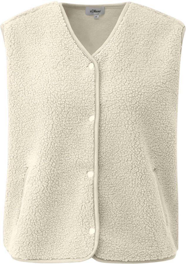 S.Oliver teddy gilet ecru