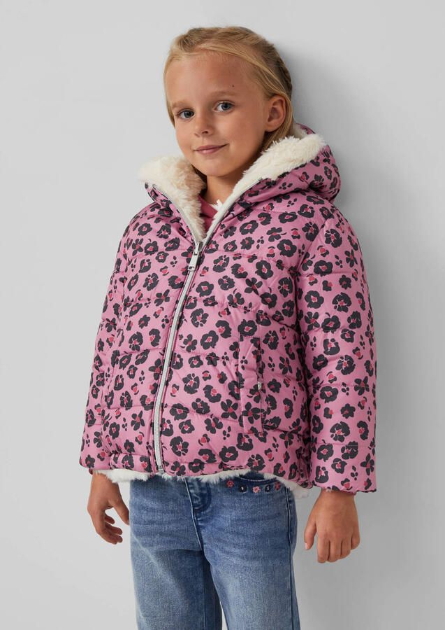 S.Oliver RED LABEL Regular fit keerbaar jack met imitatiebont - Foto 3