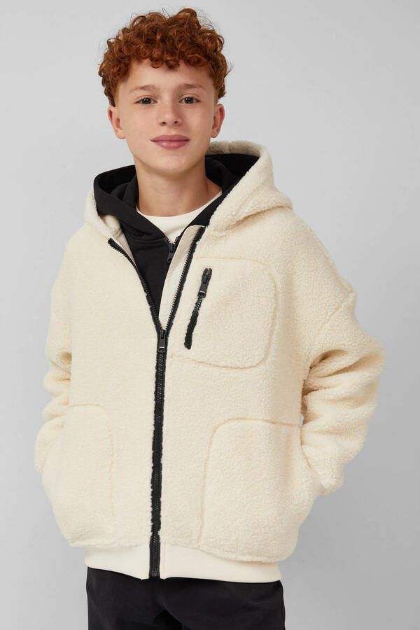 S.Oliver teddy jas herfst ecru - Foto 3