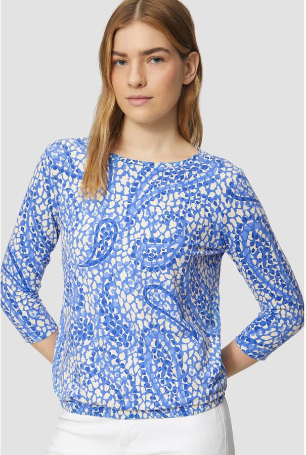 S.Oliver RED LABEL Relaxed fit shirt met 3 4-mouwen van viscose met stretch - Foto 3