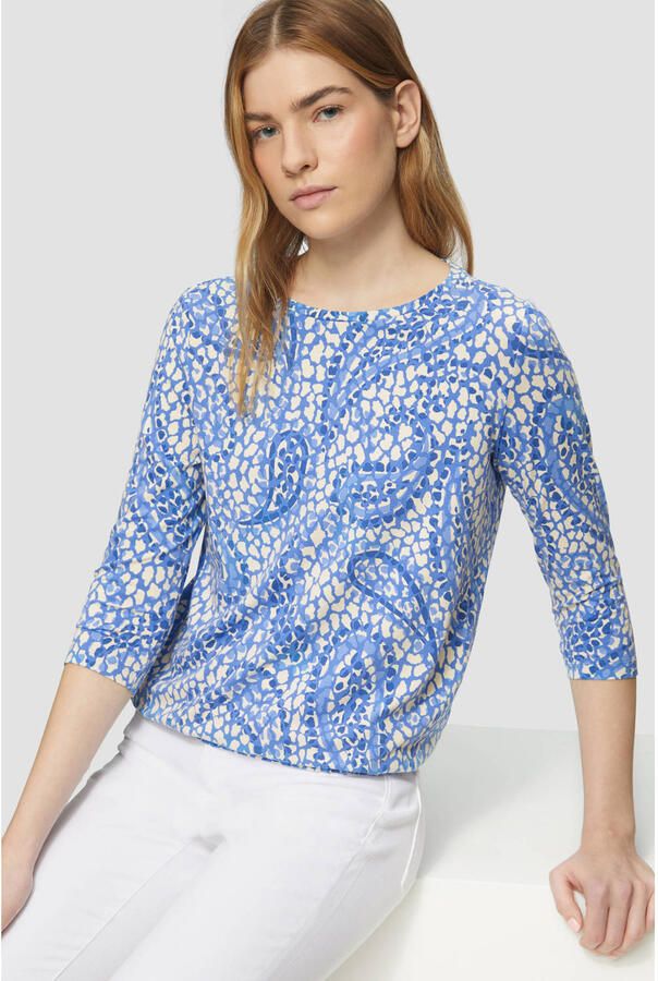 S.Oliver RED LABEL Relaxed fit shirt met 3 4-mouwen van viscose met stretch