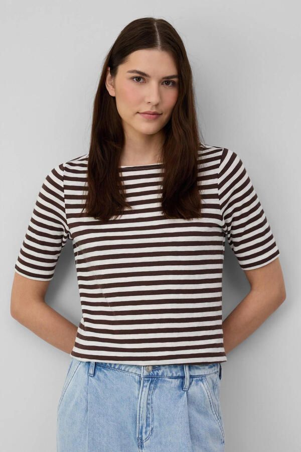 S.Oliver RED LABEL Slim fit gebreid shirt van puur katoen - Foto 3