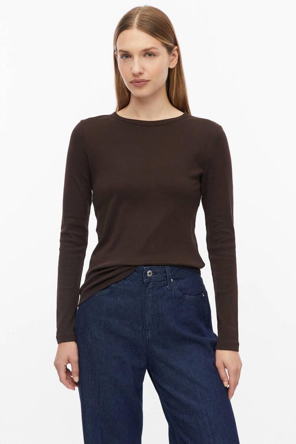 S.Oliver RED LABEL Slim fit shirt met lange mouwen van puur katoen