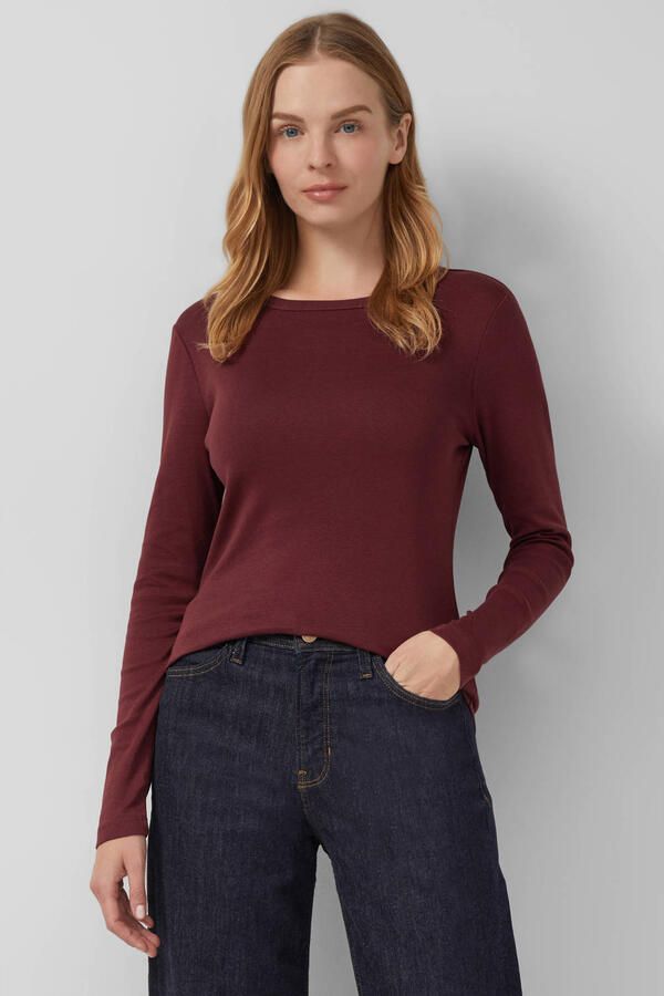 S.Oliver RED LABEL Slim fit shirt met lange mouwen van puur katoen - Foto 3