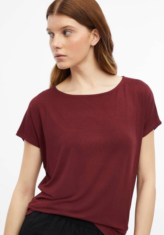 S.Oliver RED LABEL relaxed fit T-shirt van viscosemix