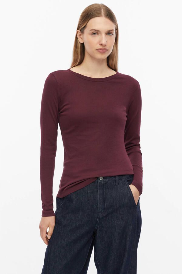 S.Oliver RED LABEL Slim fit shirt met lange mouwen van puur katoen