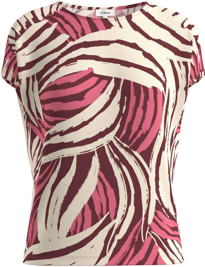 S.Oliver RED LABEL relaxed fit T-shirt van viscosemix - Foto 2