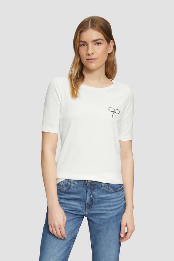 S.Oliver RED LABEL Slim fit T-shirt van katoenmix - Foto 3