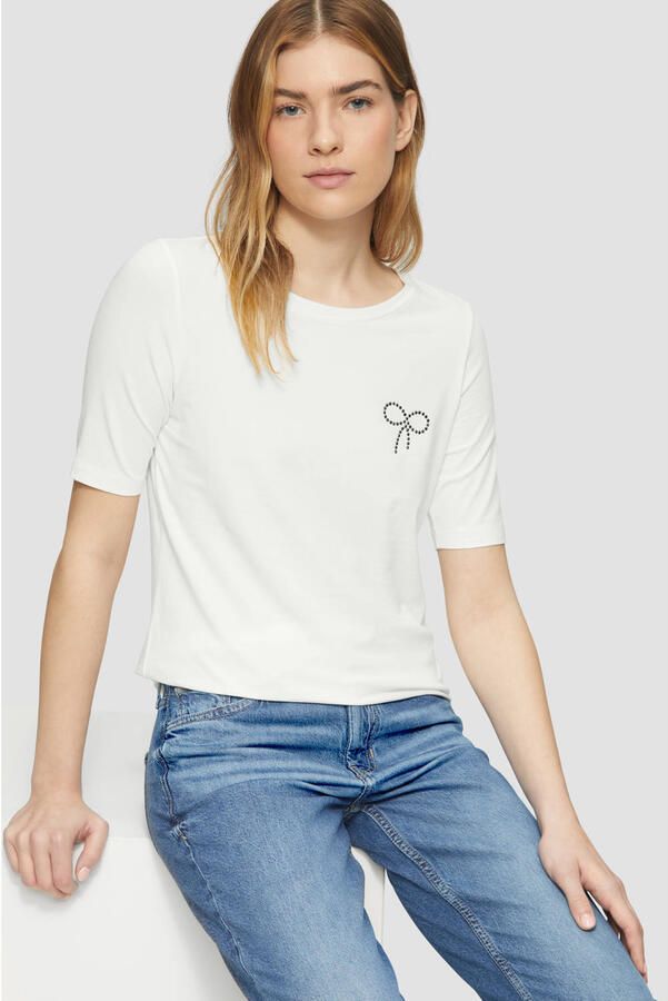 S.Oliver RED LABEL Slim fit T-shirt van katoenmix