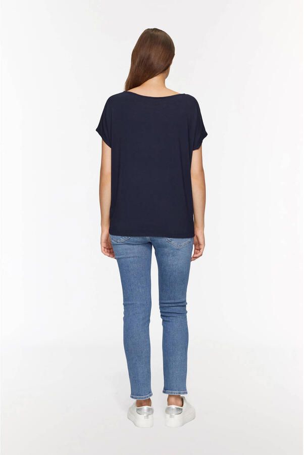 S.Oliver RED LABEL T-shirt van viscosemix met ronde hals