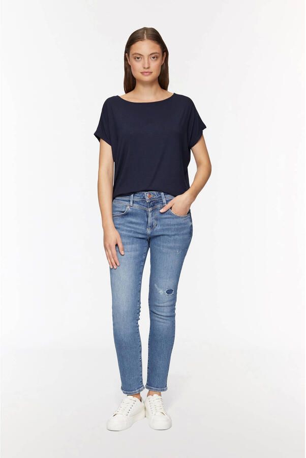 S.Oliver RED LABEL T-shirt van viscosemix met ronde hals - Foto 2