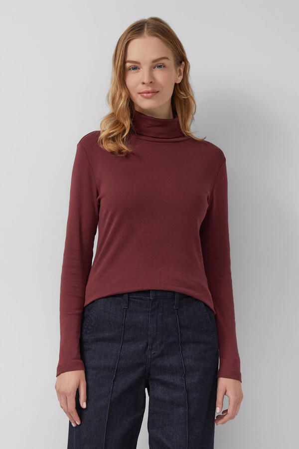 S.Oliver RED LABEL Shirt met lange mouwen van puur katoen - Foto 2