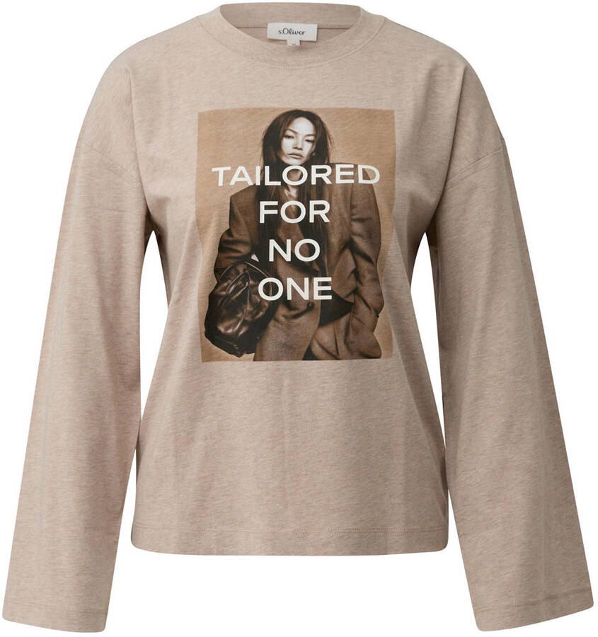 S.Oliver top met print beige - Foto 2
