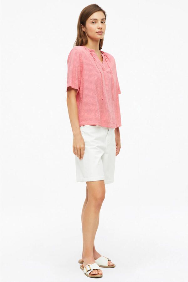 S.Oliver top met textuur roze - Foto 2