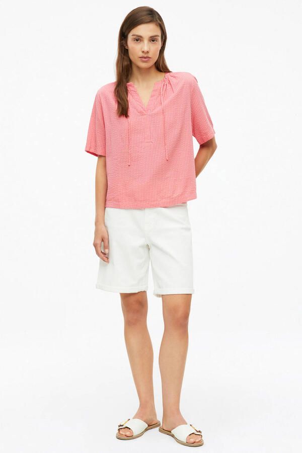 S.Oliver top met textuur roze - Foto 3
