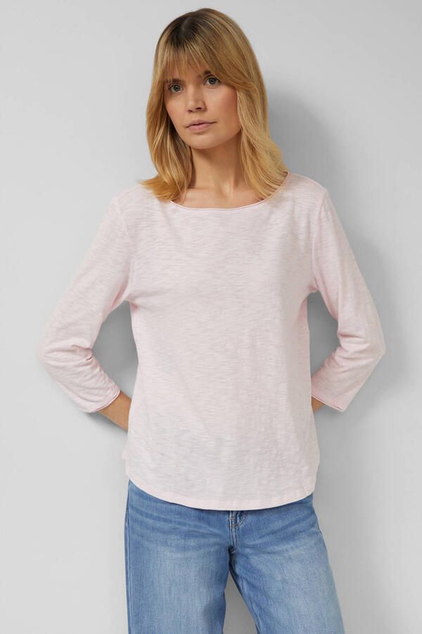 S.Oliver RED LABEL Regular fit shirt met 3 4-mouwen van puur katoen
