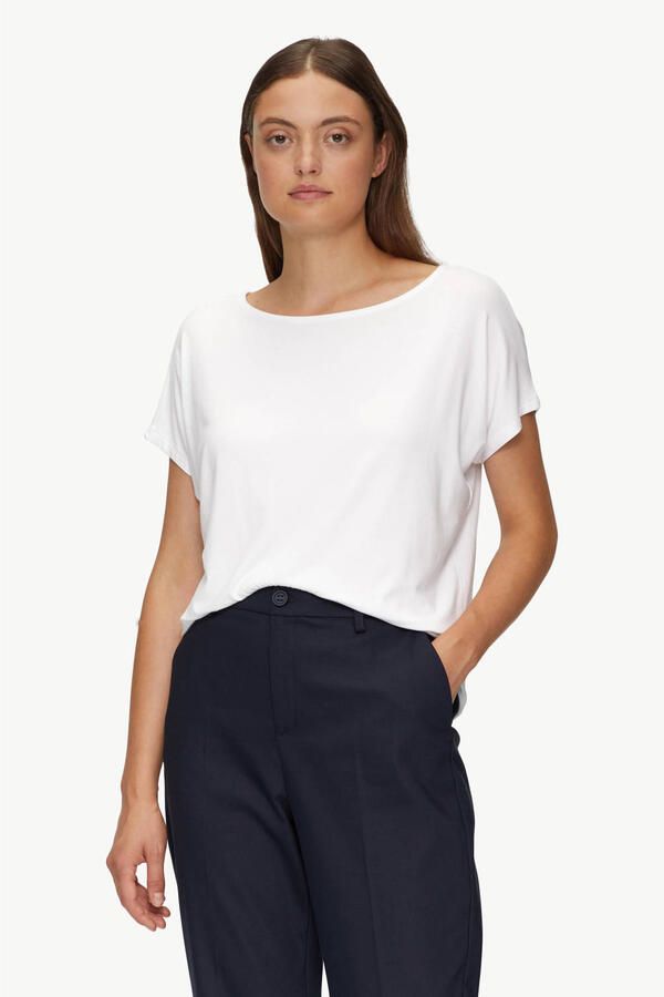 S.Oliver RED LABEL T-shirt van viscosemix met ronde hals - Foto 2