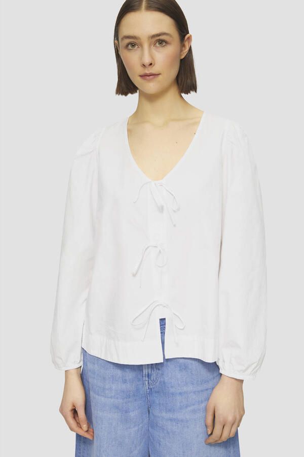 S.Oliver RED LABEL Regular fit blouse met lange mouwen van puur katoen - Foto 2