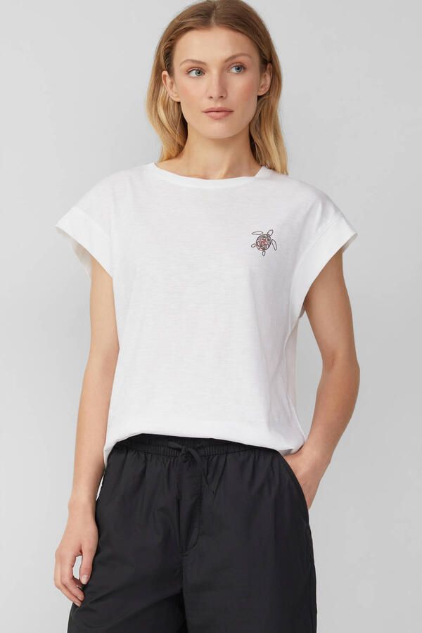 S.Oliver RED LABEL Regular fit T-shirt van puur katoen - Foto 2