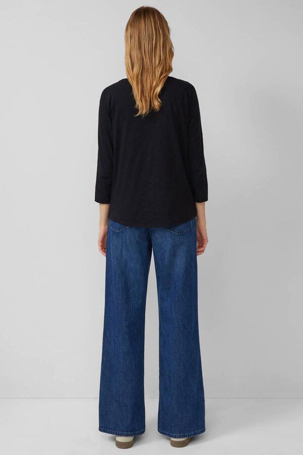 S.Oliver RED LABEL Relaxed fit T-shirt met 3 4-mouwen van puur katoen - Foto 2
