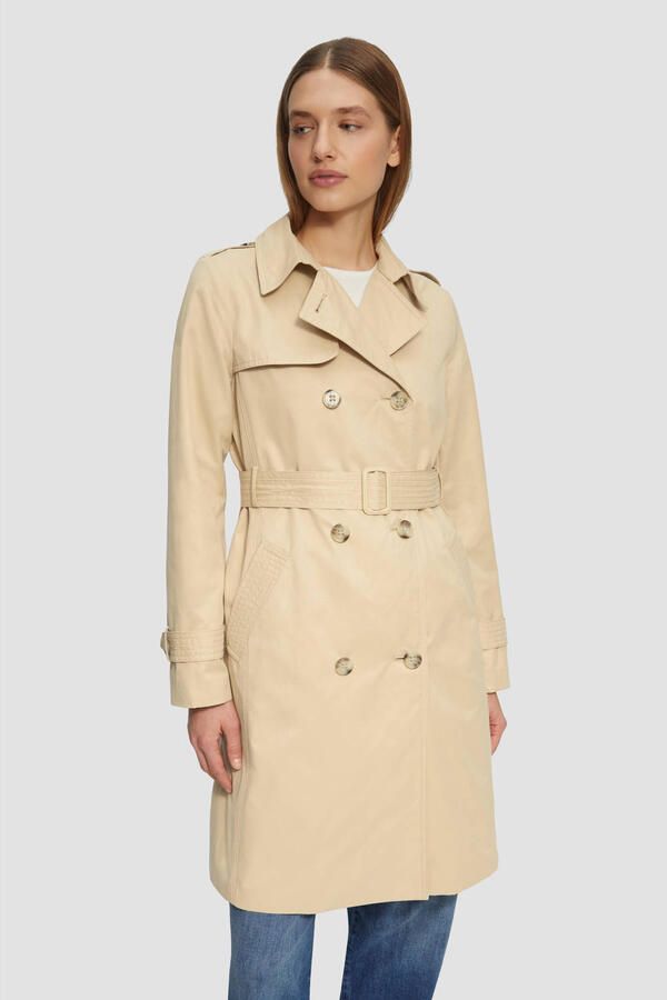 S.Oliver RED LABEL Slim fit trenchcoat van katoenmix met gestreepte voering - Foto 2