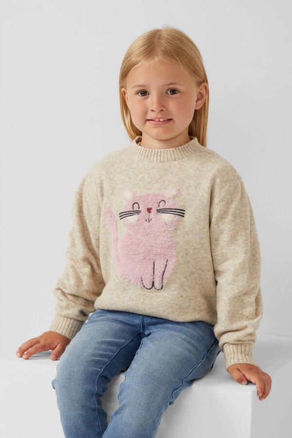 S.Oliver RED LABEL Loose fit gebreide pullover met artworkstitching