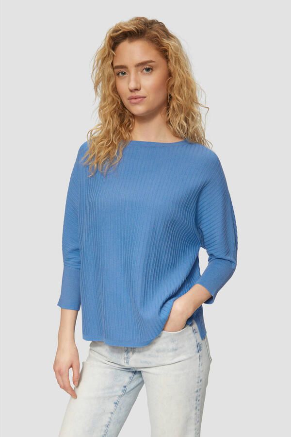 S.Oliver trui blauw rib gebreid - Foto 1