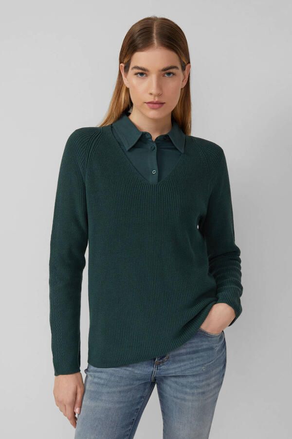 S.Oliver RED LABEL Regular fit gebreide pullover van katoenmix - Foto 2