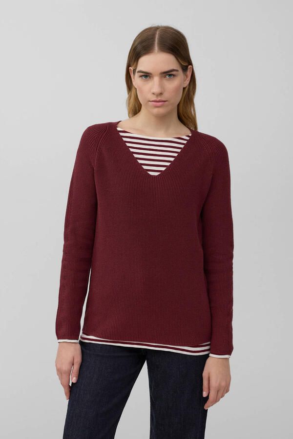 S.Oliver RED LABEL Regular fit gebreide pullover van katoenmix - Foto 3