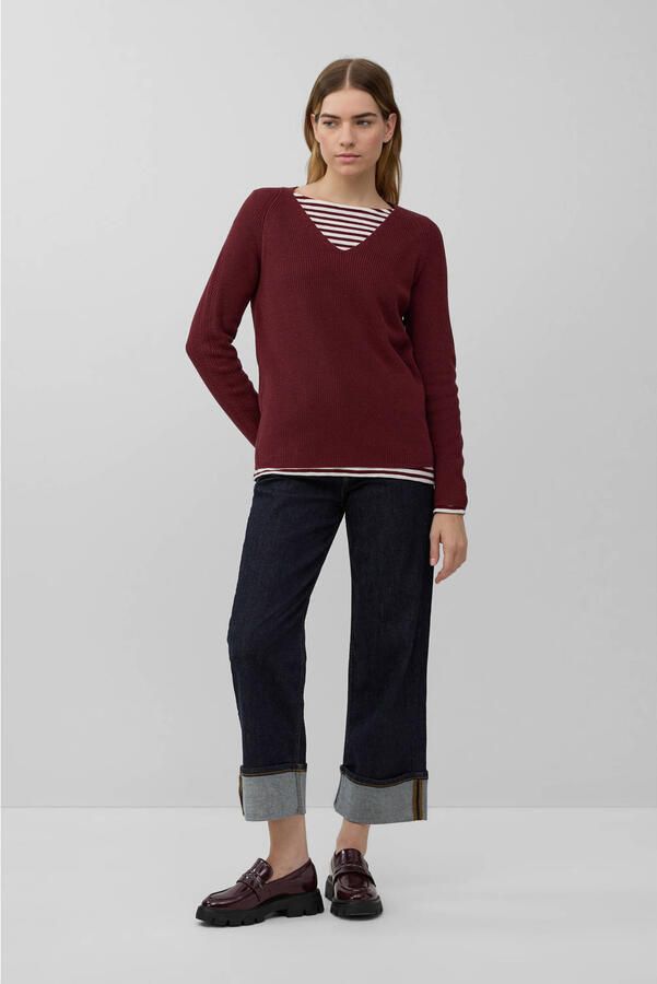 S.Oliver RED LABEL Regular fit gebreide pullover van katoenmix - Foto 2