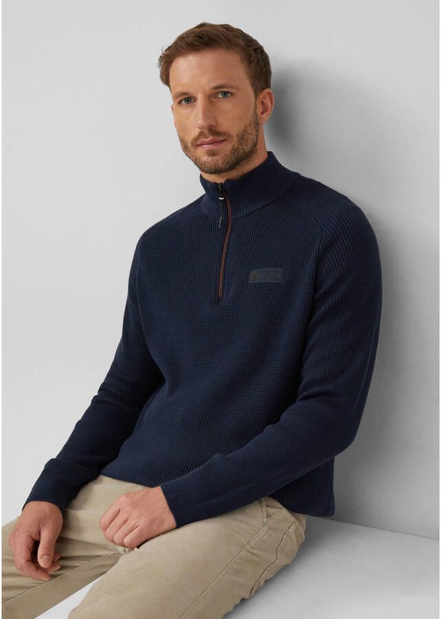 S.Oliver Schipperstrui in tricot-look