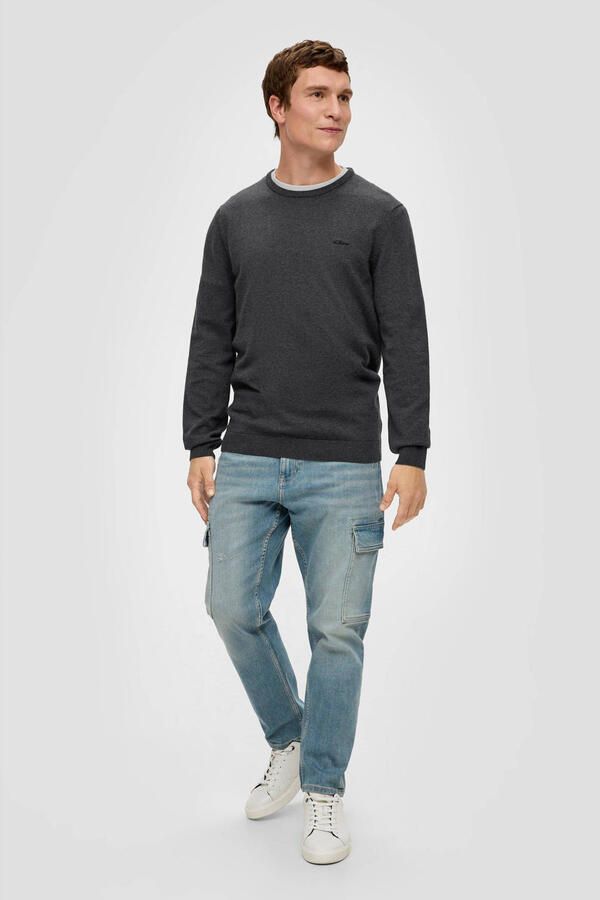 S.Oliver RED LABEL Gebreide pullover met labelstitching