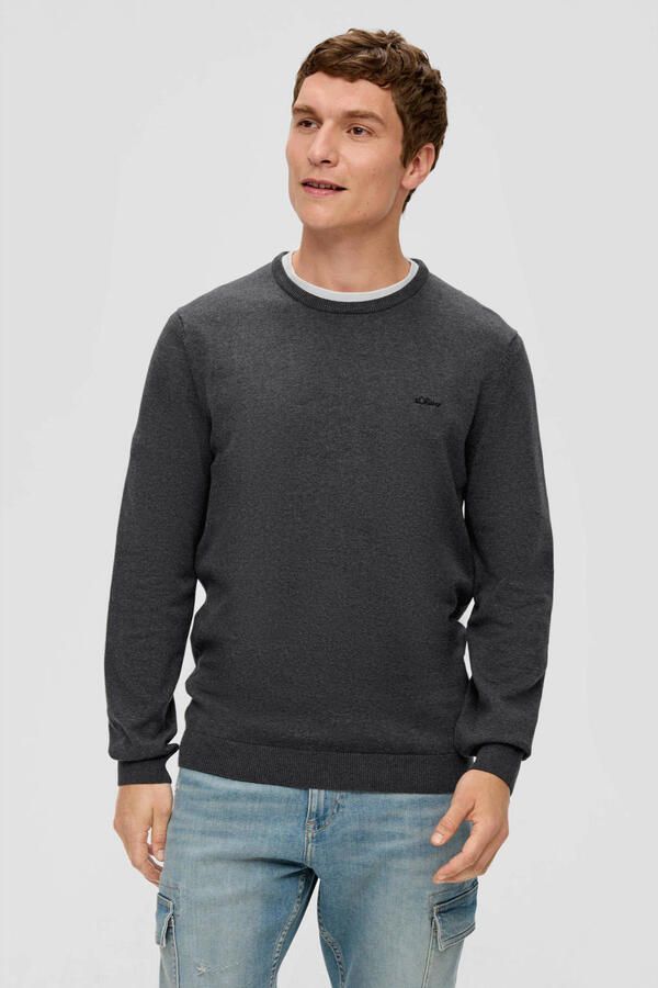 S.Oliver RED LABEL Gebreide pullover met labelstitching - Foto 2