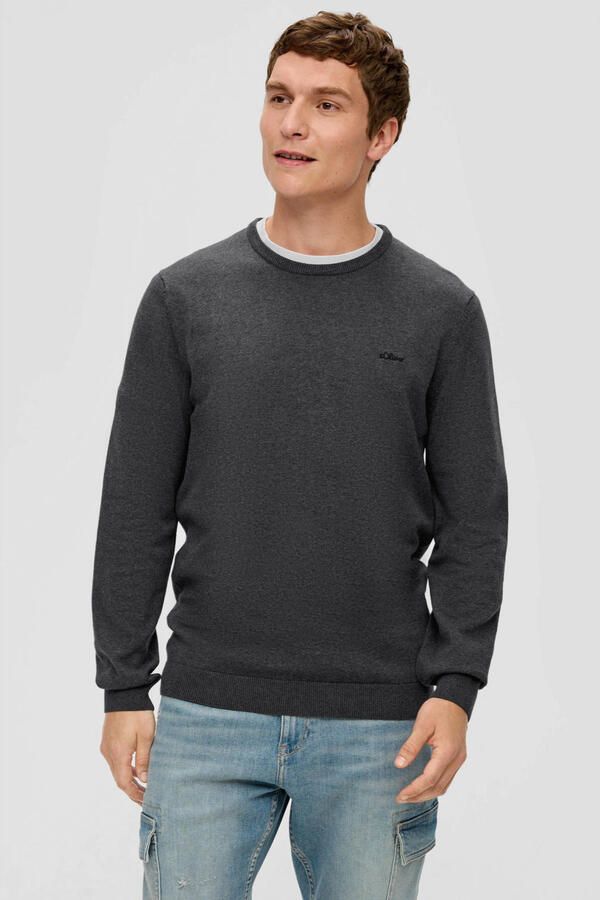 S.Oliver RED LABEL Gebreide pullover met labelstitching
