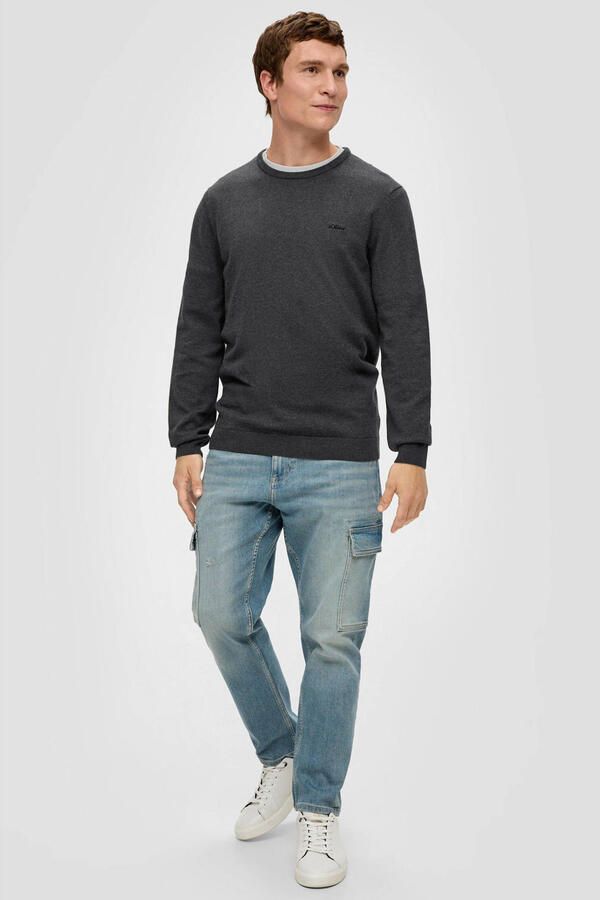 S.Oliver RED LABEL Gebreide pullover met labelstitching - Foto 2