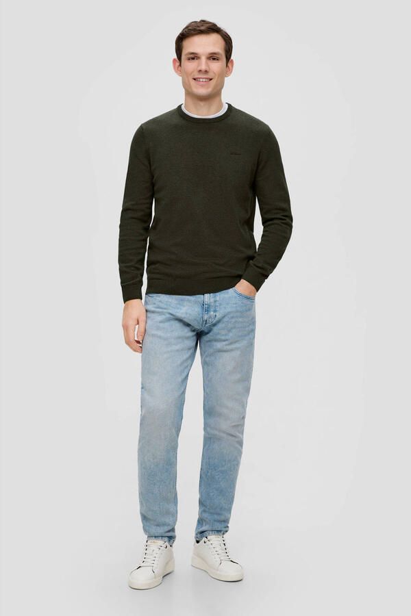 S.Oliver RED LABEL Gebreide pullover met labelstitching - Foto 3
