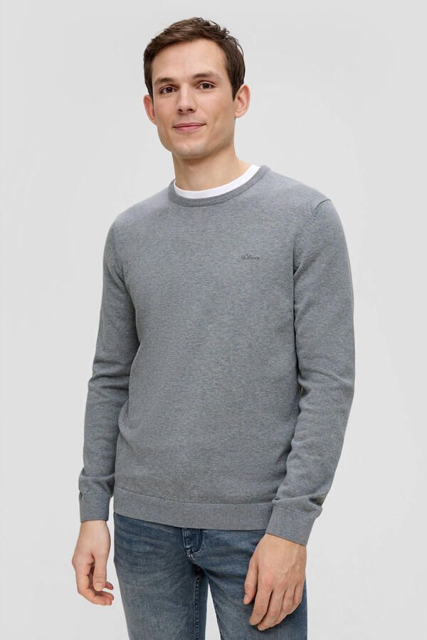 S.Oliver RED LABEL Gebreide pullover met labelstitching