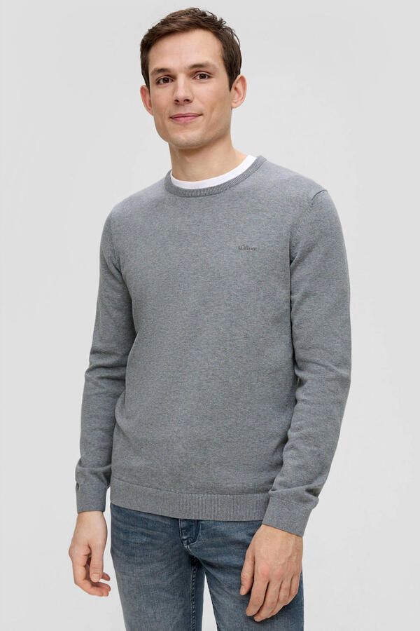 S.Oliver RED LABEL Gebreide pullover met labelstitching