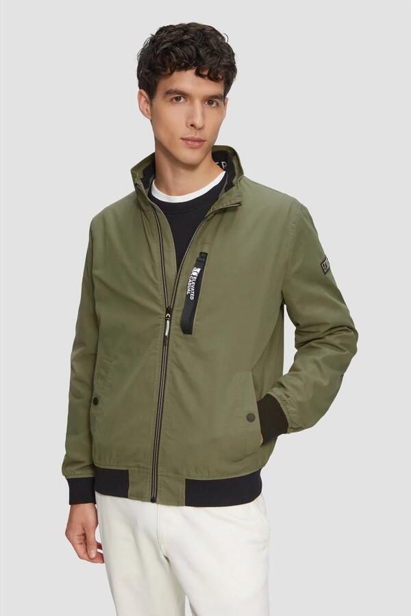 S.Oliver RED LABEL Regular fit outdoorjack met opstaande kraag en contrasterende details - Foto 2