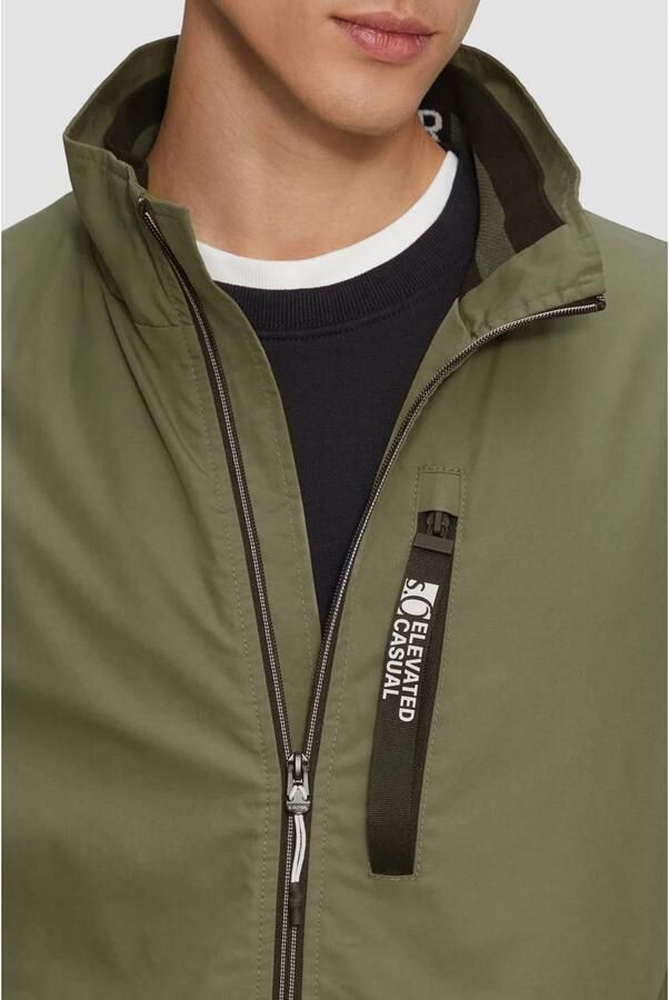 S.Oliver RED LABEL Regular fit outdoorjack met opstaande kraag en contrasterende details