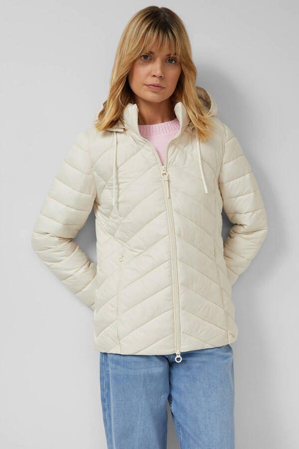 S.Oliver RED LABEL Regular Fit gewatteerde jas met afneembare capuchon