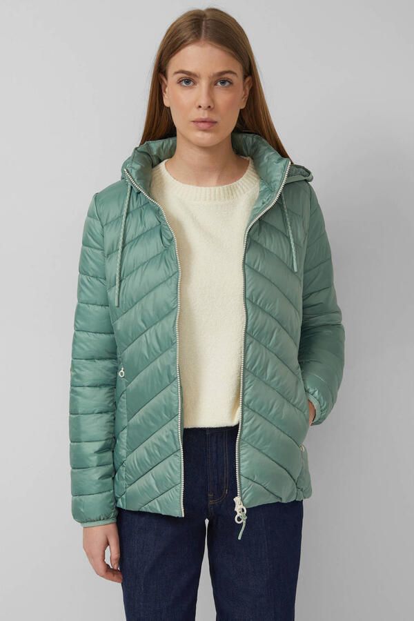 S.Oliver RED LABEL Regular Fit gewatteerde jas met afneembare capuchon