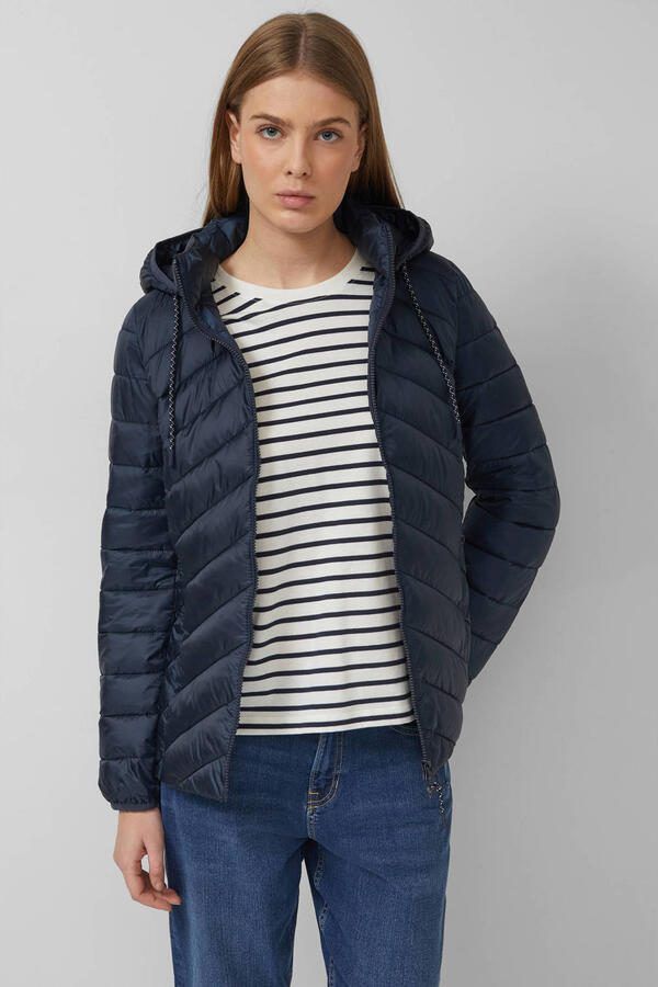 S.Oliver RED LABEL Regular Fit gewatteerde jas met afneembare capuchon