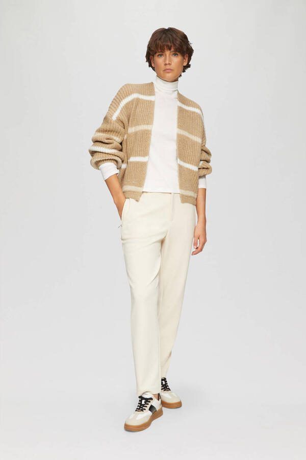 S.Oliver vest beige rib gebreid - Foto 2