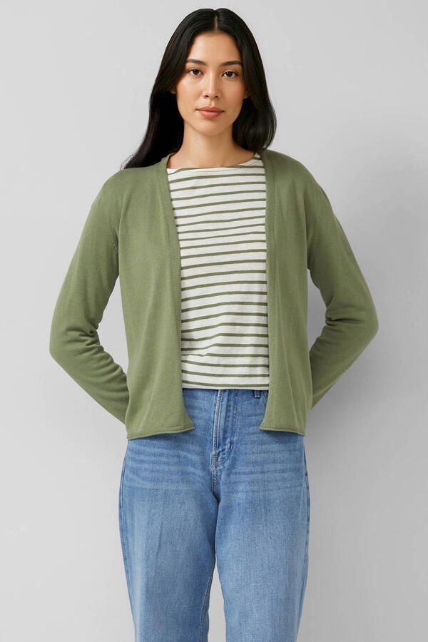 S.Oliver RED LABEL Regular fit cardigan van een mix van katoen en viscose