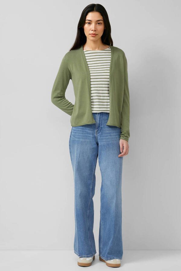 S.Oliver RED LABEL Regular fit cardigan van een mix van katoen en viscose - Foto 2