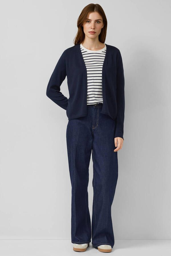 S.Oliver RED LABEL regular fit vest van een katoen-viscosemix - Foto 2