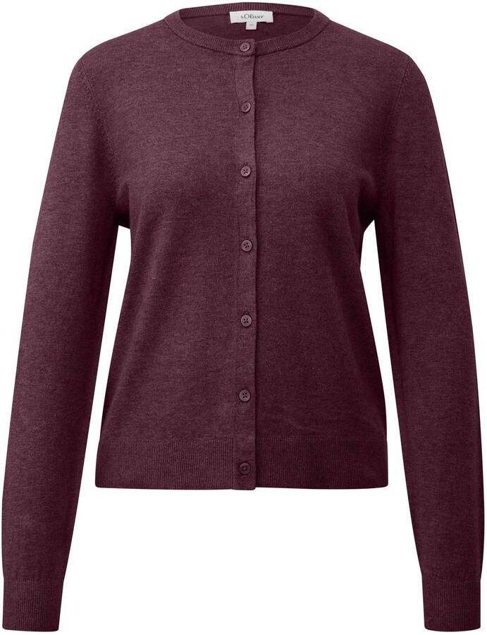 S.Oliver RED LABEL Regular fit gebreid jack van viscosemix