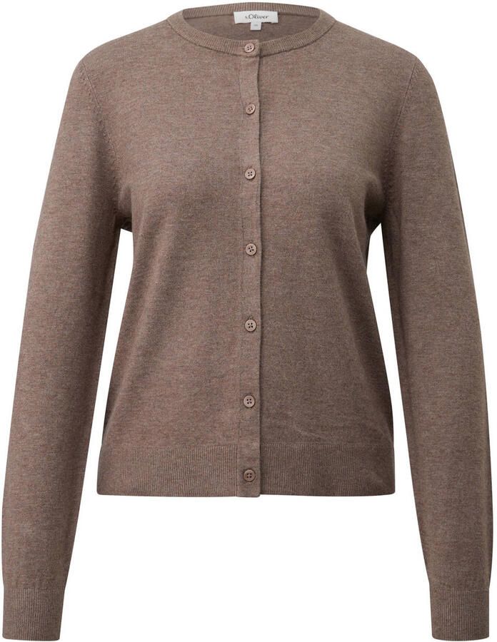 S.Oliver RED LABEL Regular fit gebreid jack van viscosemix