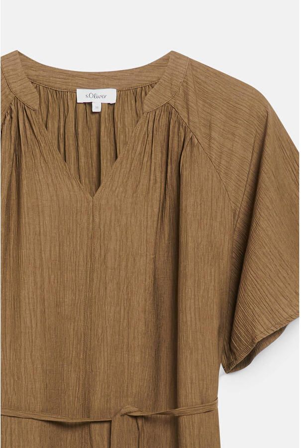 S.Oliver RED LABEL relaxed fit vrijetijdsjurk van viscosemix - Foto 2